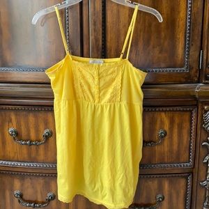 Cute yellow cami top-100% cotton
